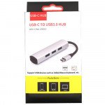 Wholesale USB 3.1 Type-C to 4 Port USB 3.0 Hub Aluminum Design for Andrioid Phone, Tablet, MacBook Pro, iMac, Google Chromebook Pixelbook, Other Laptop (Black)